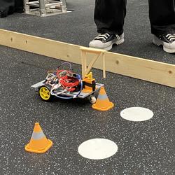 MIRTE robot waarschuwingsbord